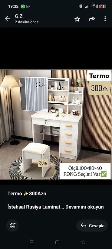 *Termo ✨300Azn* *İstehsal Rusiya Laminat 18/lik qalınlıqda* ✔️Rəng