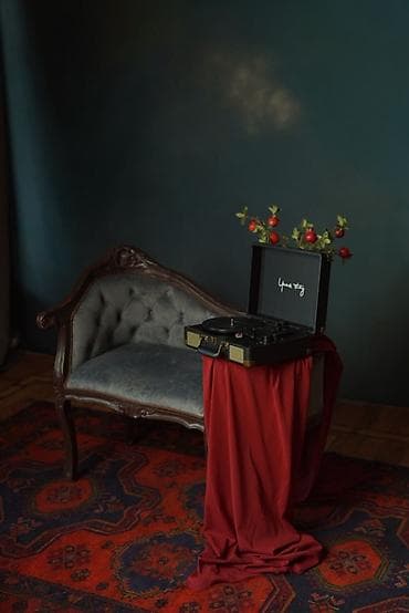 етажерки за книги: Kompakt kökçə formalı vinil pleyerlər – retro dizaynlı, portativ və — 1