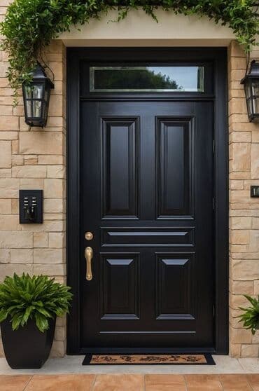 yazda qapi: Mənzil üçün Yeni Giriş qapısı Zamok ilə, Zəmanətli, Pulsuz quraşdırma, Rayonlara çatdırılma — 30