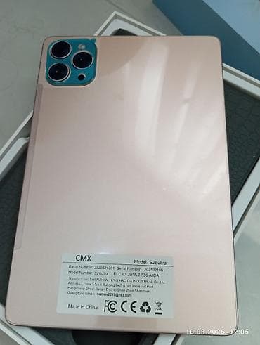 ekran ucun sade sekiller: CMX S26Ultra planşet - Model: S26Ultra (CMX) - Rəng: qızılı/şampan - — 1