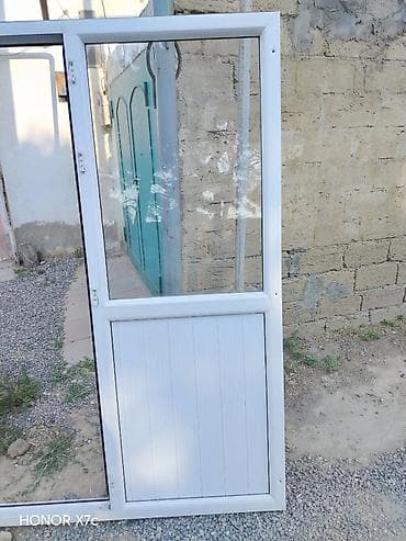 sef qapi: PVC balkon/qapı bloku - Material: ağ PVC profil - Dizayn: yuxarı — 3