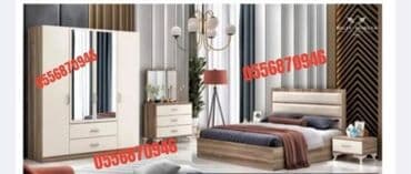 metbex şkafı: İkinəfərlik çarpayı, Dolab, 2 tumba, Azərbaycan, Yeni — 7