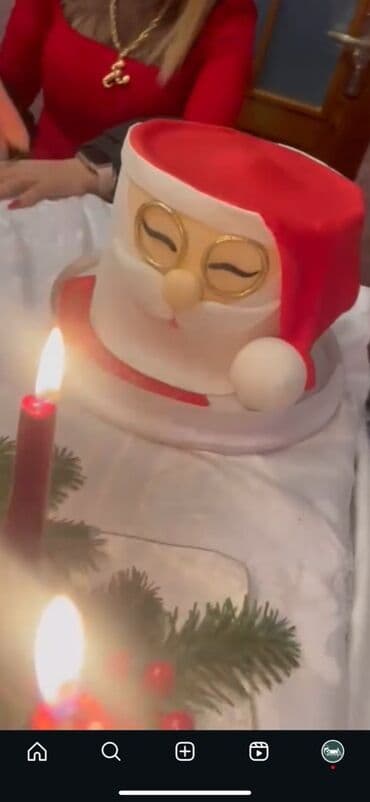 şəkər tozu qiyməti 50 kq: Yeni il mövzusunda tortlar - İkiqat mərtəbəli dizaynlar: qar adamlı — 4