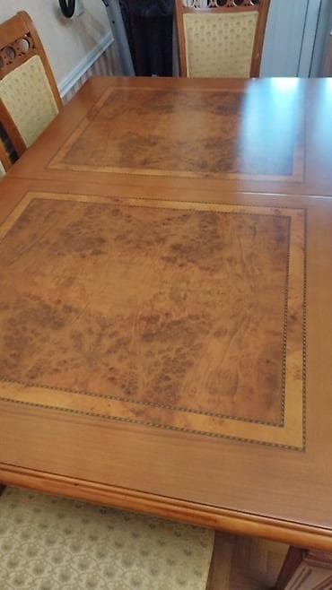 Qonaq otağı üçün, Açılmayan, Dördbucaq masa, 6 stul — 1