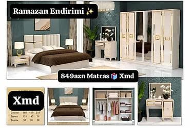 Yataq otağı dəsti – Ramazan endirimi Komplektin tərkibi: - Çarpayı