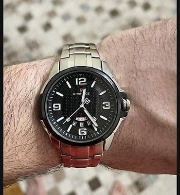 first class: Qol saatı, NaviForce, rəng - Qara — 1