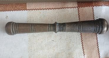 qab qaşiq: Antik pirinç dibək və həvəng - Material: bərk pirinç/bronza tipli — 5