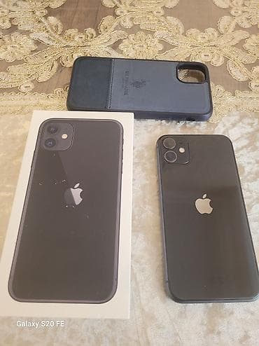 iphone şarj: IPhone 11, 64 GB, Qara, Zəmanət, Simsiz şarj, Face ID — 5