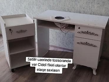 dirnaq masa: Düz masa, Siyirməli, Polkalı, Sadə laminat — 1