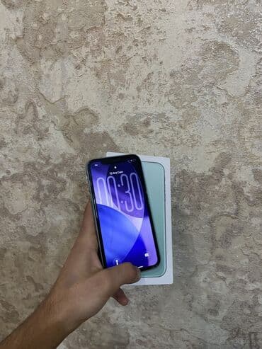 домашний телефон: IPhone 11, 64 ГБ, Зеленый, Face ID — 7