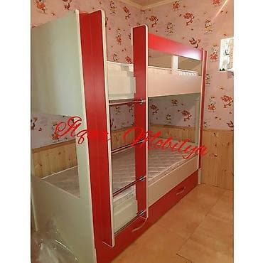 Детская мебель: Для мальчика, Новый, Кровать, Без матраса, С выдвижными ящиками, Ламинат — 1