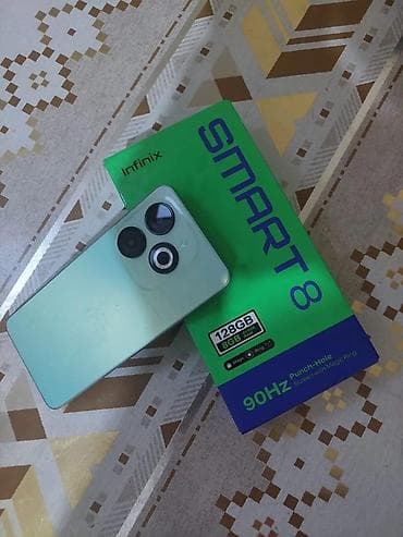 satılan telefonlar: Infinix Smart 8, 128 GB, rəng - Yaşıl, Sensor — 1