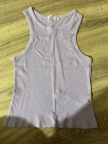 Terranova qadın maykası - Model: qolsuz, yığma (ribbed) fakturalı