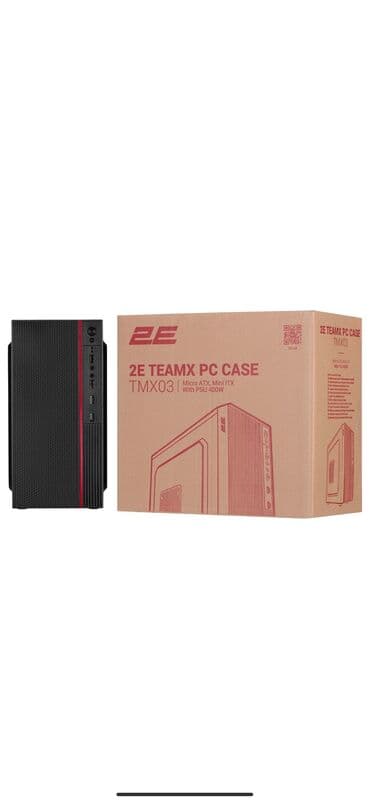 qazlı su aparatı: 2E TEAMX PC CASE TMX03 – Micro ATX və Mini-ITX anakartlar üçün — 1