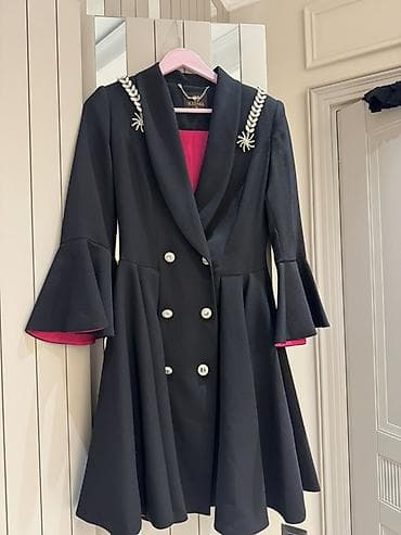 Пиджаки: Пальто, S, цвет - Черный — 1