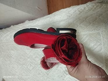 Rəng - Qırmızı Baletkalar, Ölçü: 28, Qız üçün