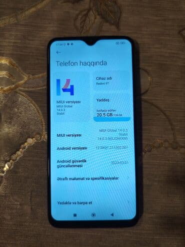 xiaomi mi 9 t: Redmi 9T, 128 GB, rəng - Qara, Barmaq izi, İki sim kartlı, Face ID — 1