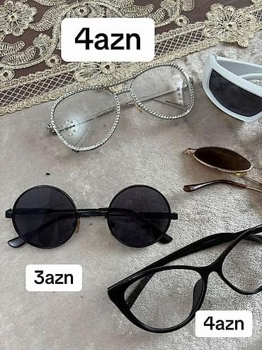 Eynəklər: Gün eynəkləri və optik çərçivələr – müxtəlif modellər - Ağ, iri — 3