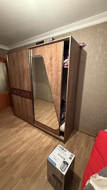 dəhliz dolabları: Sürgülü qapılı geyim dolabı - Material: taxta teksturalı laminat — 4