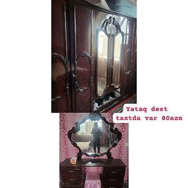 tumbucka mebel: İkinəfərlik çarpayı, Dolab, Komod, Termo, Almaniya, İşlənmiş — 1