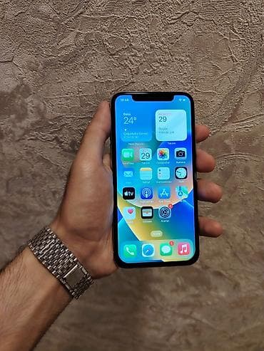 IPhone X, 64 GB, Ağ, Simsiz şarj, Face ID
