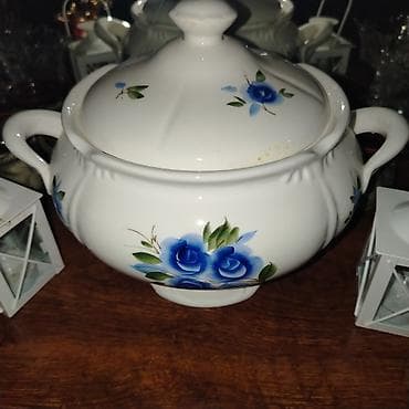 ballı bitkisel macun: Sup qabları, 1 əd, rəng - Ağ, Keramika — 1