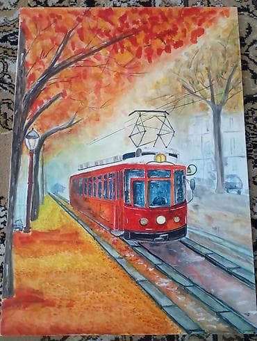 Спорт и отдых: Akvarel tablo dəsti – təbiət mənzərələri — 6