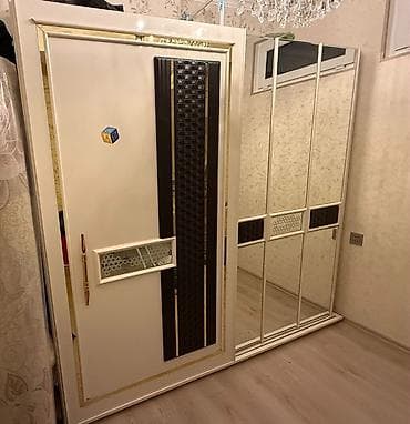 tekstil: Açılan sürgülü qapılı şkaf-garnitur - Material: MDF/LDSP — 1