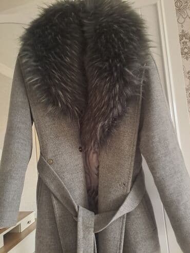 шуба из овчины азербайджанская: Пальто, L, цвет - Серый — 2