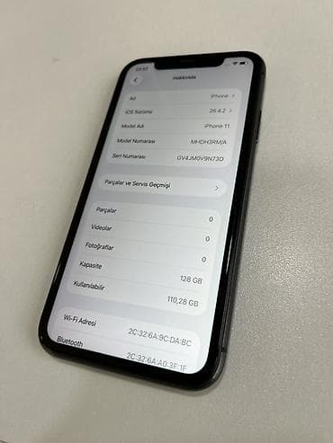 isdenmis soyuducular: IPhone 11, 128 GB, Black Titanium, Face ID — 6
