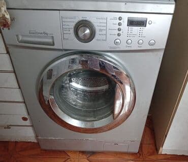 Zərərvericilərə qarşı mübarizə aparatları: Paltaryuyan maşın LG, 6 kq, İşlənmiş, Avtomat, Qurutma var, Ünvandan götürmə — 1