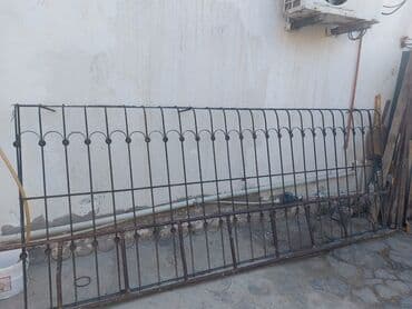 забор сетка: Metall barmaqlıq/dəmir hasar paneli - Material: qara metall (dəmir) — 1