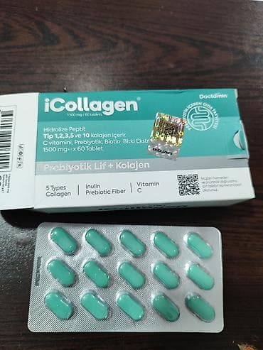 qaqa desti: ICollagen – Prebiyotik Lif + Kolajen tabletləri Məhsul — 1