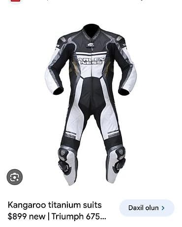 "Arlen ness" Kangaroo titanium moto kombinezonu satılır, az işlənib