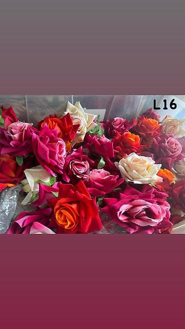 azalya gülü: 0.20 gepik Süni gül dəstləri – Qızılgül modelləri - Rənglər: ağ — 5