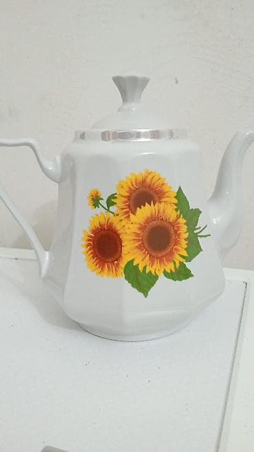 2 ton: Yeni, rəng - Ağ, Dəm caydanı, Farfor, 3-dən çox l — 4