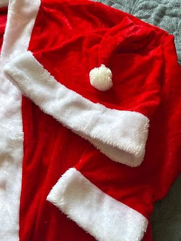 yeni il sekilleri: Yeni il/Santa Kostyumu – 3 parçalı dəst 6-7-8 yaşa uyğun olar - Rəng — 4