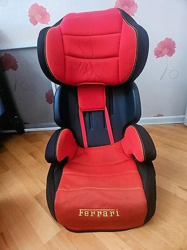 Uşaq avtomobil oturacaqları dəsti - Ferrari loqolu qırmızı-qara uşaq — 2