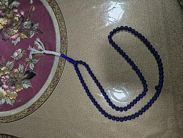 sette gumus: Məhsul: Mavi şüşə təsbeh Endirim olacaq - Material: şəffaf, parlaq — 2