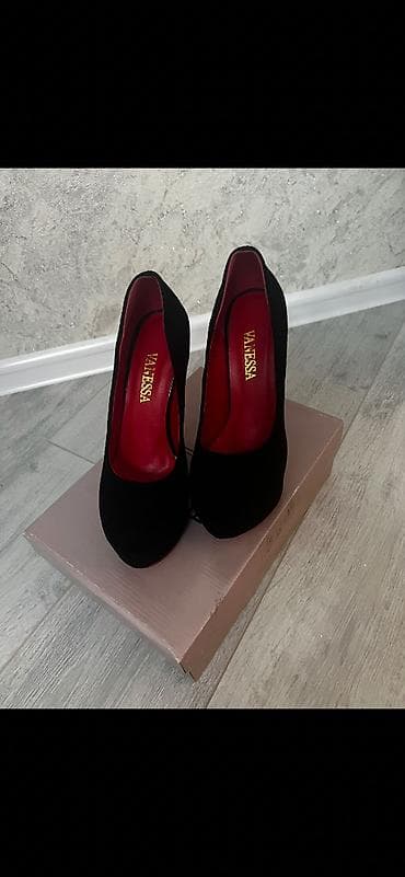 saat qadin: Tuflilər, Ölçü: 36, rəng - Qara, Yeni — 2