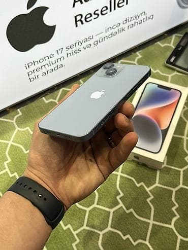 ТВ и видео: IPhone 14, 128 ГБ, Голубой, Face ID — 1