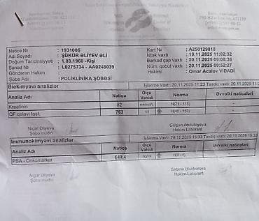 baytar həkim: Xidmət: Tibbi analizlər və patoloji nəticələrin tərcüməsi — 3