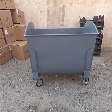Контейнеры для отходов: 1100 Litrlik Metal Zibil Konteyneri – Təkərli, Yeni ♻️ Möhkəm metal — 3