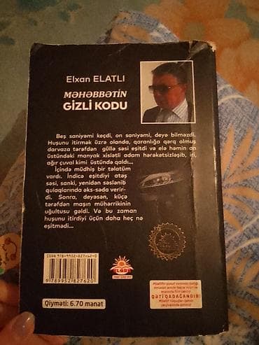 Художественная литература: Məhsul: Kitab – “Məhəbbətin Gizli Kodu” Müəllif: Elxan Elatlı Janr — 2