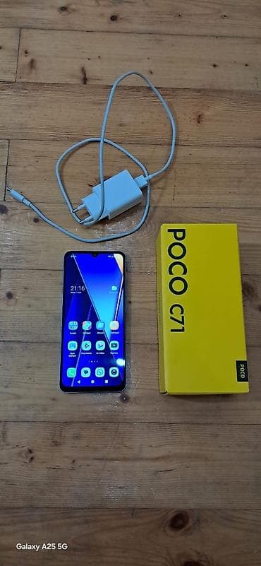 black berry passport: Poco C71, 128 GB, rəng - Mavi, Barmaq izi — 4