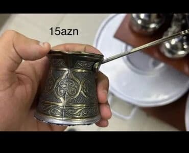 Тестомесильные аппараты: Dəmir,metal stəkanlar satılır. Kofe,ayran 15m,sok,çay — 5