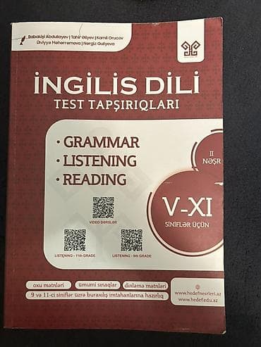 Книги и журналы: Məhsul: “İngilis Dili – Test Tapşırıqları” (II nəşr) Təsvir: - V–XI — 1