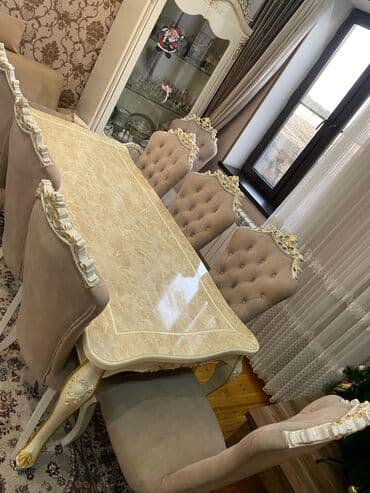 Taburetlər: Qonaq otağı üçün, İşlənmiş, 8 stul — 5