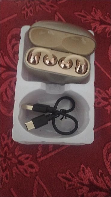 çanta: Bluetooth TWS qulaqlıq dəsti - Rəng: şampan/qızılı tonlarda - — 1