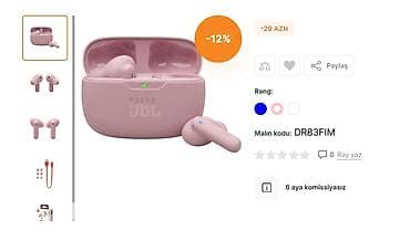 orijinal ses mp3: JBL simsiz qulaqlıq – DR83FIM - Tip: tam simsiz (TWS) in-ear - Şarj — 1